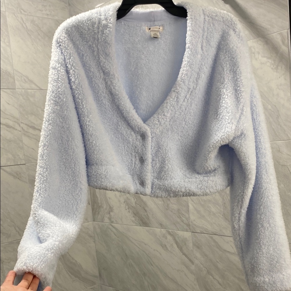 Cozy Light Blue Women's Sweater